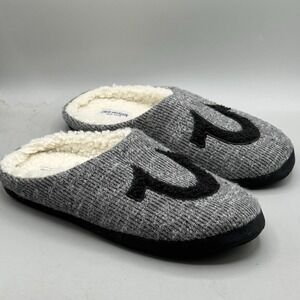 True Religion Slippers Men Size 11-12 Large   Faux Fur Clogs Slip On